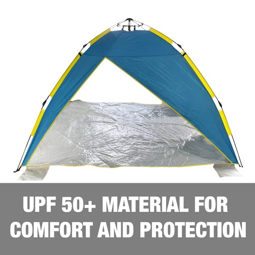 UPF 50+ material for comfort and protection.