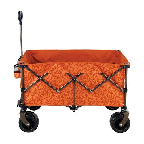 Side view of the amber leaf garden cart/beach wagon.