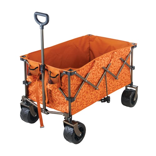 Bliss Hammocks 36-inch Collapsible Amber Leaf Garden Cart/Beach Wagon.
