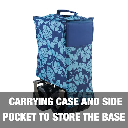 Carrying case and side pocket to store the base.