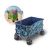 Bliss Hammocks Collapsible Beach Wagon wth inset image of wagon in use