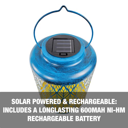 Solar powered and rechargeable: includes a long-lasting 600MAH NI-HM rechargeable battery.