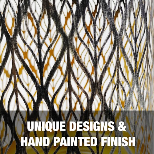 Unique Designs and hand-painted finish.