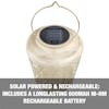 Solar powered and rechargeable: includes a long-lasting 600MAH NI-HM rechargeable battery.
