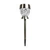 Bliss Outdoors 14-inch tall Solar Powered LED Pathway Light with flower pattern design.