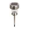 Top-angled view, showing the solar panel on top of the light.