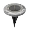 Bliss Outdoors Solar Powered LED Metal Disc Pathway Light.