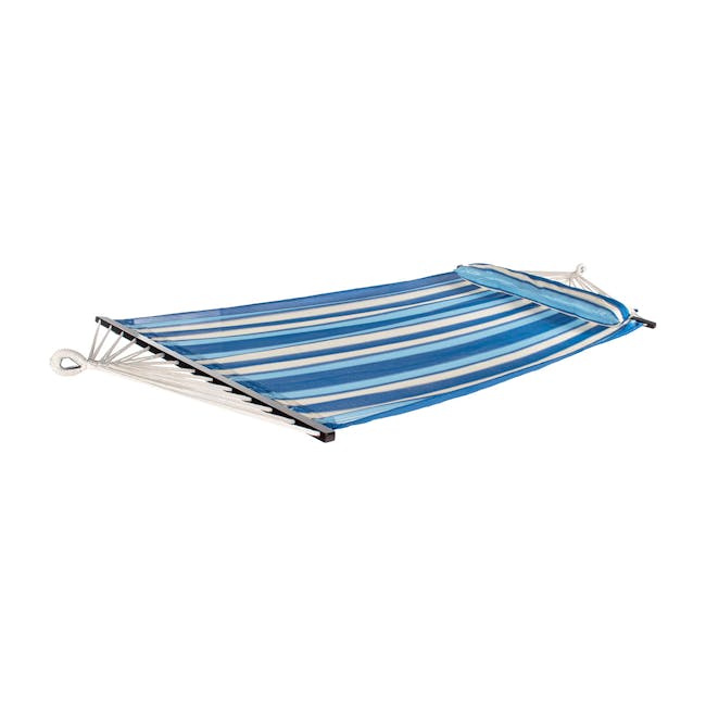 Bliss Hammocks 55-inch Wide Ventaleen Oversized Blue Stripe Hammock.