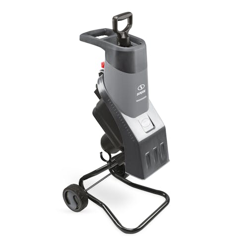 Sun Joe 15-amp Electric Wood Chipper in gray.