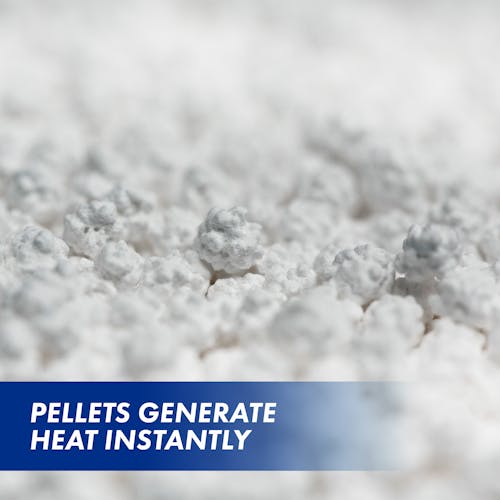 Pellets generate heat instantly.