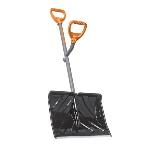 ErgieSystems 18-inch Steel Shaft Impact Resistant Snow Shovel.