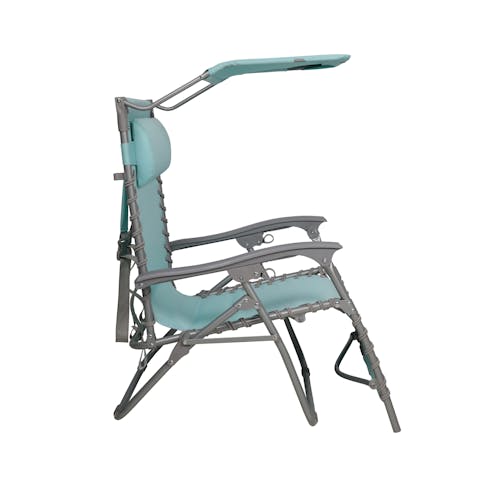 Right-side view of the sea glass color Beach Recliner.