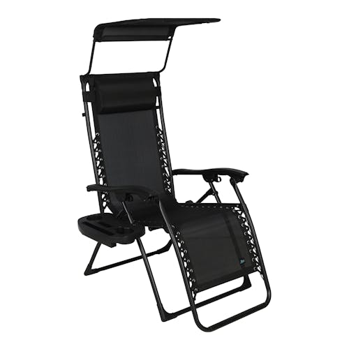 Bliss Hammocks 26-inch Black Zero Gravity Chair.