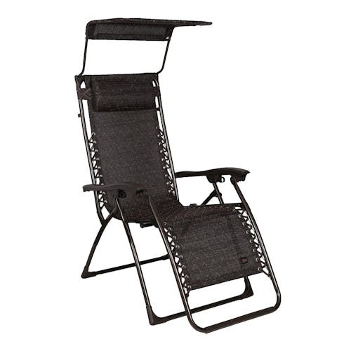 Bliss Hammocks 26-inch Brown Leaves Zero Gravity Chair.