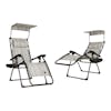 Bliss Hammocks Set of 2 26-inch Casual Stripe Zero Gravity Chairs.