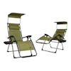 Bliss Hammocks Set of 2 26-inch Sage Green Zero Gravity Chairs.