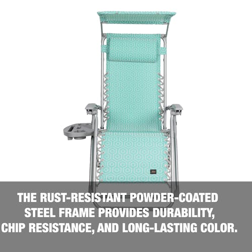 rust resistant steel frame of bliss chammocks zero gravity chair
