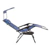 Side view of a reclined 26-inch Blue Flowers Zero Gravity Chair.