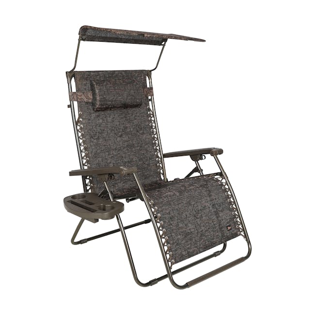 Bliss Hammocks 33-inch Wide XL Brown Jacquard Zero Gravity Chair.