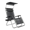 Bliss Hammocks 30-inch Wide Black Zero Gravity Chair.