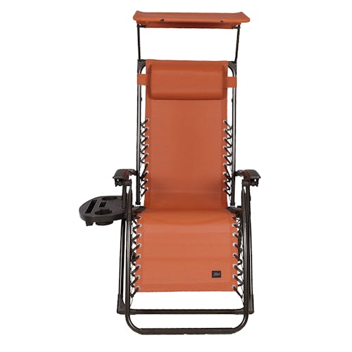 Front view of the 26-inch Terracotta Zero Gravity Chair.