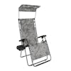 Bliss Hammocks 26-inch Wide Platinum Fern Leaves Zero Gravity Chair.