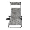 Front view of the 33-inch Platinum Fern Leaves Zero Gravity Chair.
