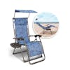 Bliss Hammocks Zero Gravity Chair with Canopy with inset image of product in use