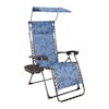 Bliss Hammocks 26-inch Wide Blue Flower Zero Gravity Chair.