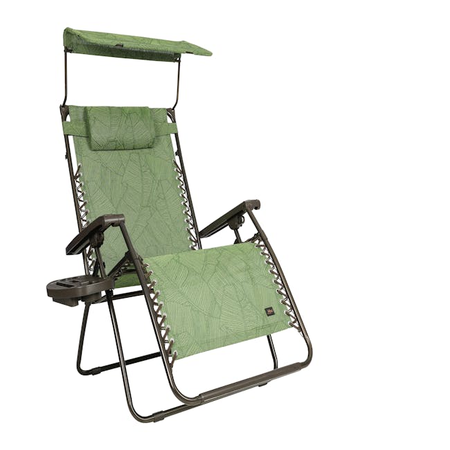 Bliss Hammocks 26-inch Wide Green Banana Leaves Zero Gravity Chair.