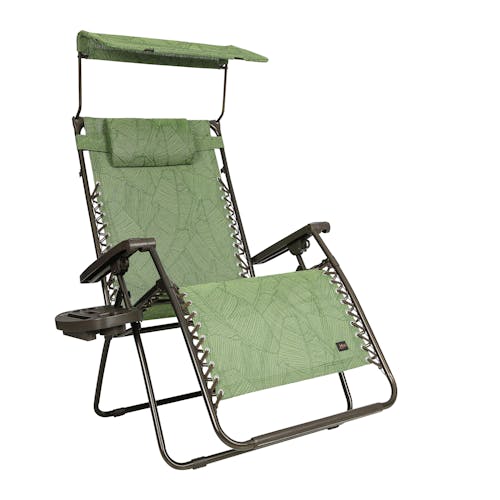 Bliss Hammocks 30-inch Wide Green Banana Leaves Zero Gravity Chair.
