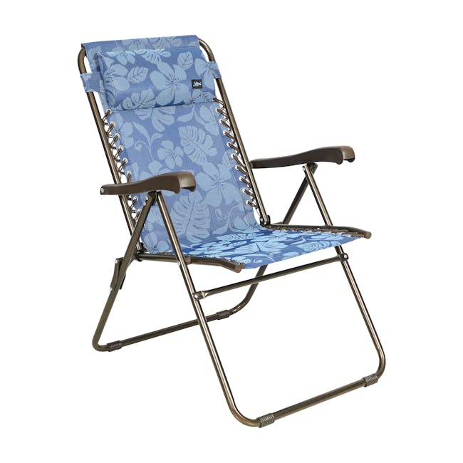 Bliss Hammocks 26-inch Wide Blue Flower Reclining Sling Chair.