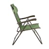 Side view of the 26-inch Green Banana Leaves Reclining Sling Chair.