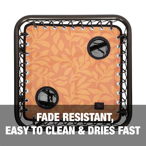 Fade resistant, easy to clean, and dries fast.