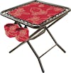 Bliss Hammocks 20-inch Red Bird Folding Side Table with 2 cup holders.