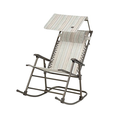 Bliss Hammocks 27-inch Natural Stripe Rocking Chair.
