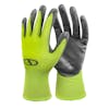 Sun Joe of Nitrile-Palm Reusable Green Gloves for Gardening, DIY Work, Cleaning, and More.