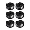 Pack of 6 Grass Trimmer Dual-Line Replacement Spools for Sun Joe Electric Lawn Care System.