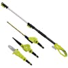 Sun Joe 3-in-1 Cordless Hedge Trimmer, Pole Saw, and Leaf Blower with telescoping pole.
