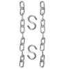 Two 12-inch chains and two S-hooks.