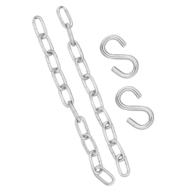 Bliss Hammocks Set of 2 12-in Metal Chains and 2 Metal S Hooks.