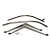 Unassembled pieces of the Bliss Hammocks 84-inch Swing Chair Stand with assembly hardware.