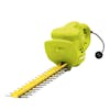 Close-up angled view of the Sun Joe 3.8-amp 15-inch Electric Hedge Trimmer.