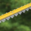 Close-up of the blade on the Sun Joe 3.8-amp 22-inch Electric Hedge Trimmer.