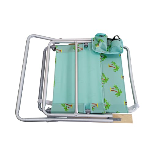 Folded Bliss Hammocks Foldable Palm Tree Beach Chair.