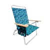 Bliss Hammocks Foldable Blue Flower Beach Chair.