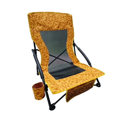 Bliss Hammocks Collapsible Amber Leaf Beach Chair.