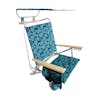 Bliss Hammocks Folding Blue Flower Beach Chair with Canopy.