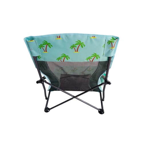 Rear view of the Bliss Hammocks Collapsible Palm Tree Beach Chair.