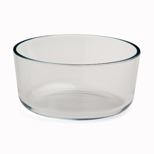 Large bowl for the EatNeat 8-Piece Set of 4 Round Glass Storage Containers with lids.